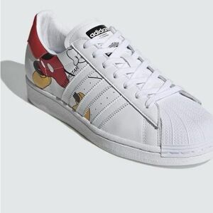 ADIDAS Superstar X DISNEY Mickey Mouse Goat Shoes Men’s Size: 10.5